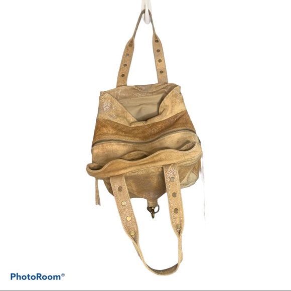 Botkier distressed leather tan trigger bag. - Picture 3 of 6